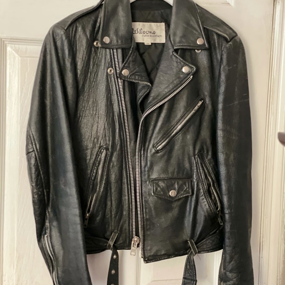 Vintage genuine leather jacket
